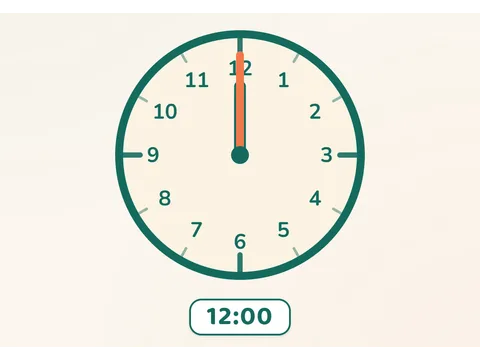 Lire l'heure à 5 minutes