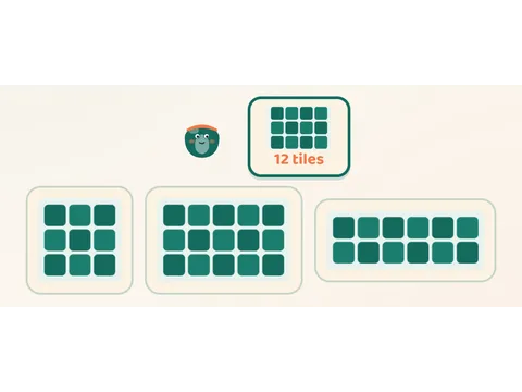 Aire : compter les carreaux avec la mosaïque de Tessa
