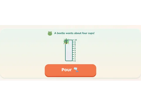 Lire les contenances en litres au CE1