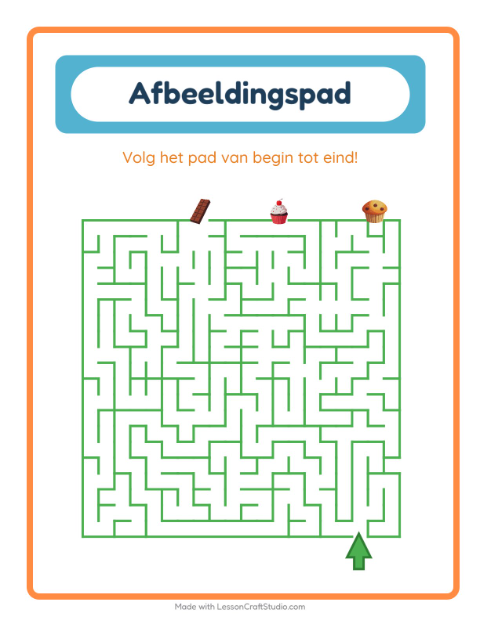 Volg het pad – Desserts en snoep