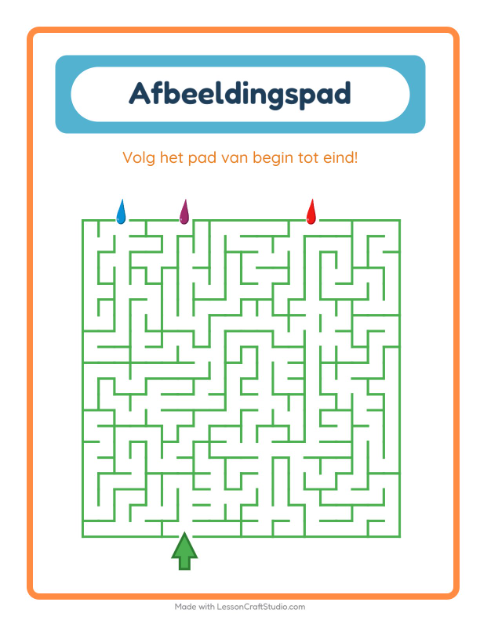 Volg het pad – Kleuren