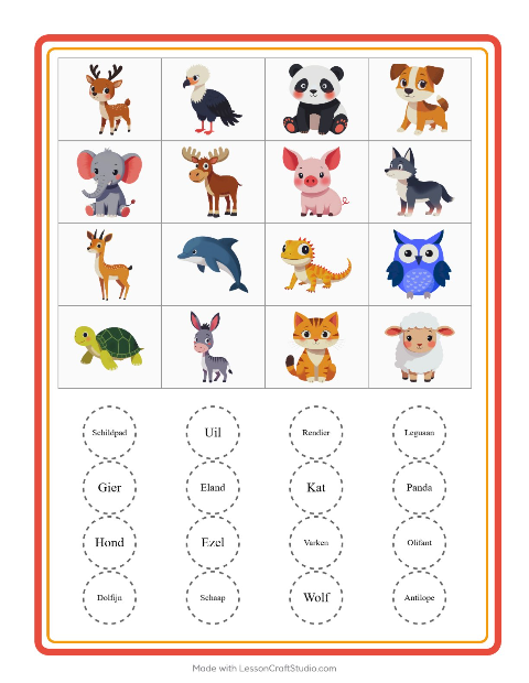 Beeldbingo – Dieren