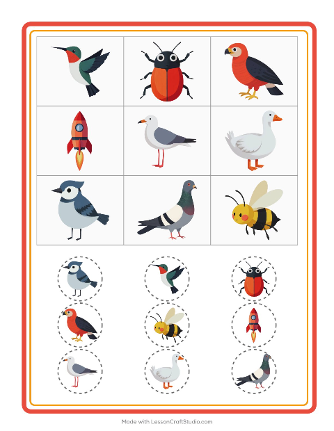 Beeldbingo – Dingen die vliegen