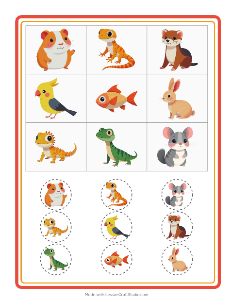 Beeldbingo – Huisdieren