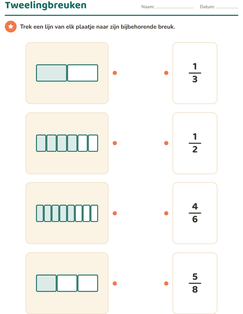 Breuken werkbladen voor groep 5 — 4