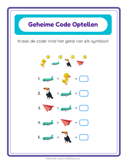Rekencode – Dingen die vliegen