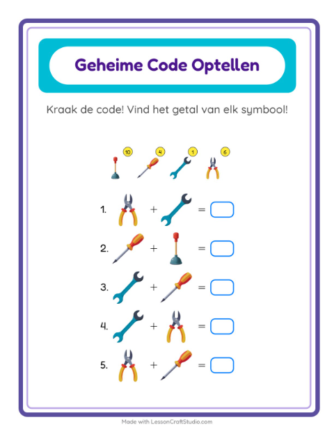 Rekencode – Gereedschap