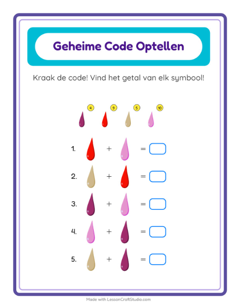 Rekencode – Kleuren