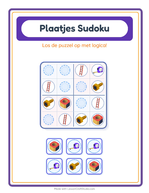 Beeldsudoku – Gereedschap
