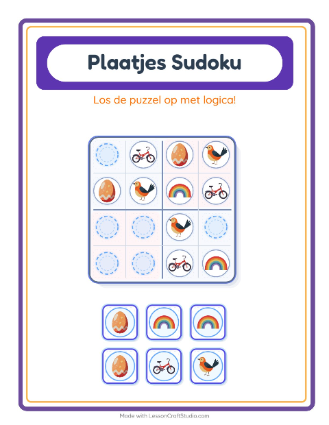 Beeldsudoku – Lente