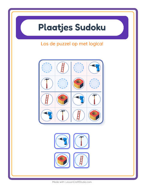Beeldsudoku – Gereedschap