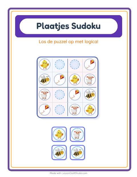 Beeldsudoku – Lente