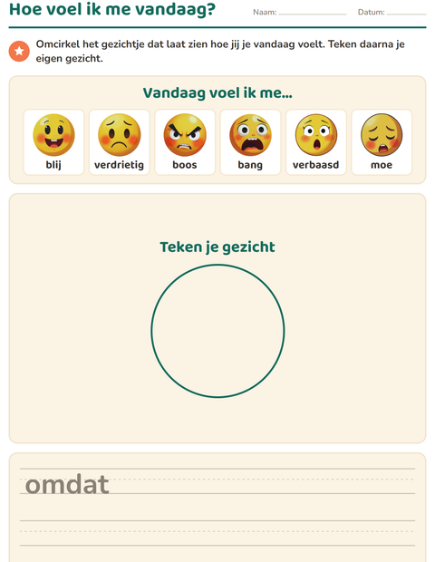 Voorbeeld van Hoe voel ik me vandaag?