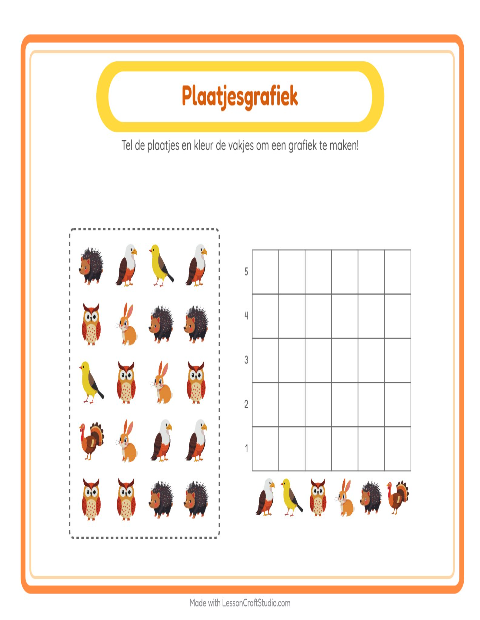 Voorbeeld van Tel en vul het diagram in: Boswezens