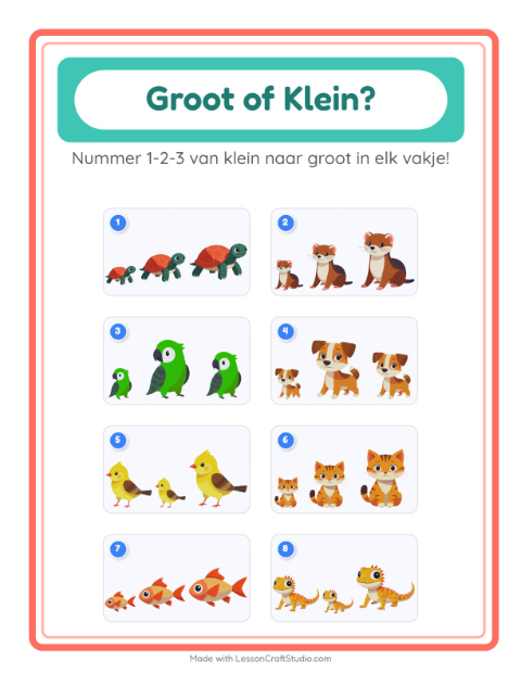 Groot en klein – Huisdieren