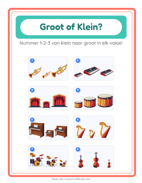 Groot en klein – Muziek