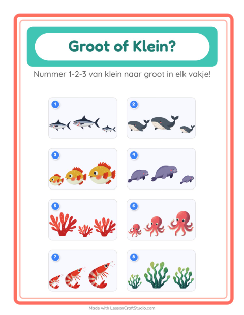 Groot en klein – Oceaanleven