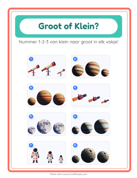 Groot en klein – Ruimte