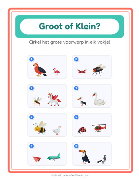 Groot en klein – Dingen die vliegen