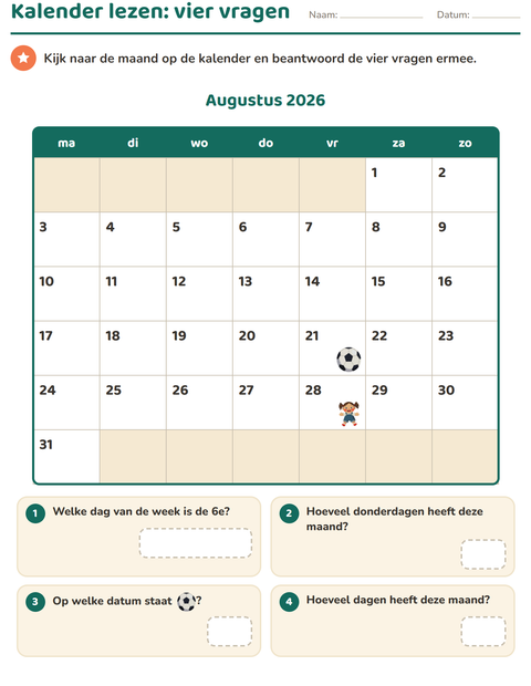 Kalender lezen: vier vragen om mee te beginnen