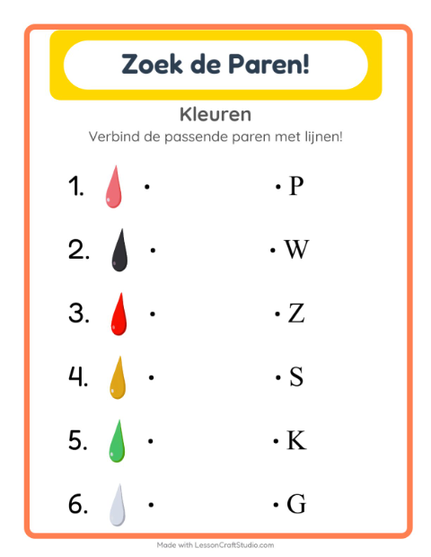 Beginletters – Kleuren