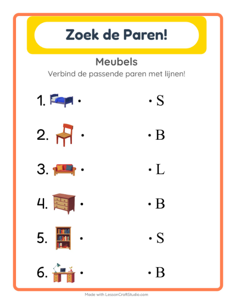 Beginletters – Meubels