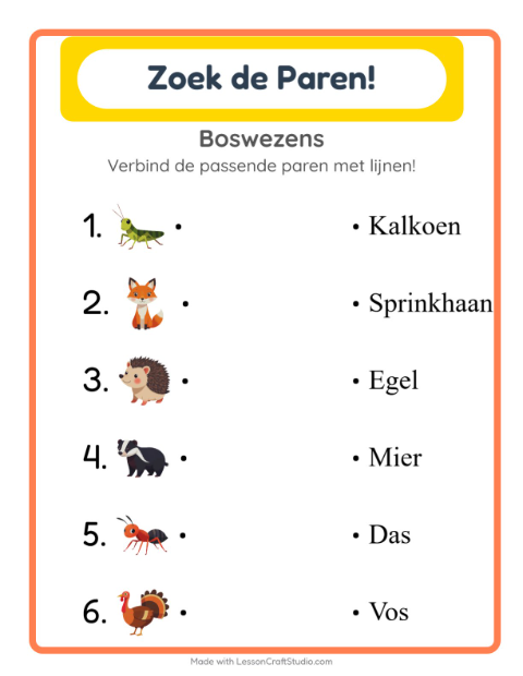 Woordjes lezen – Boswezens