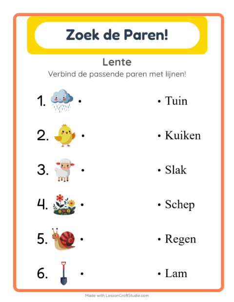 Woordjes lezen – Lente