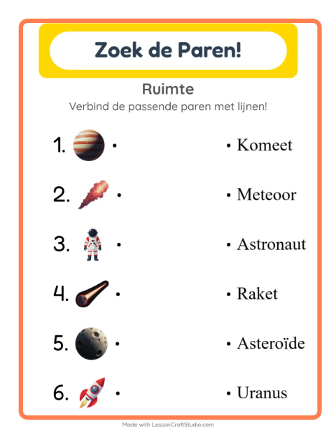 Woordjes lezen – Ruimte