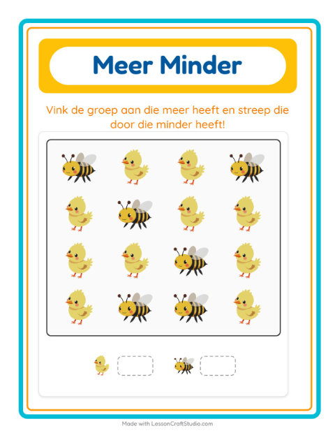 Meer en minder – Boerderijdieren