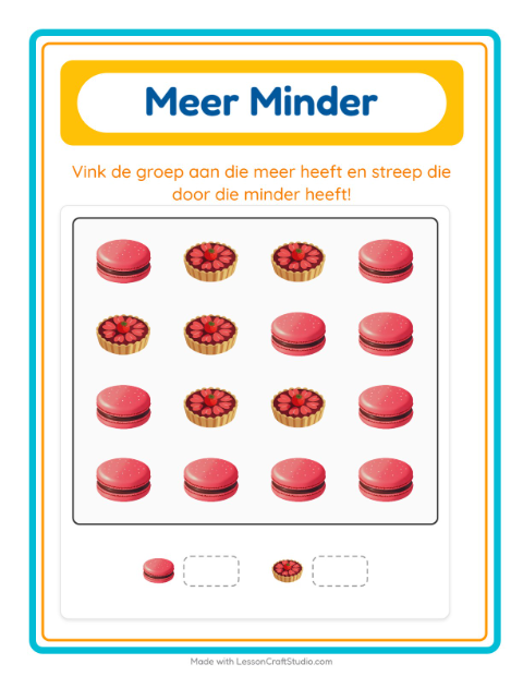 Meer en minder – Desserts en snoep