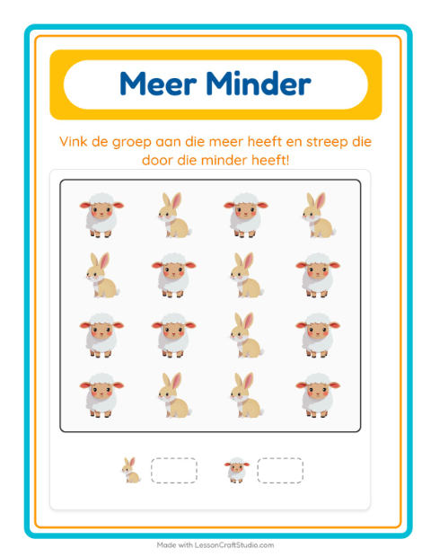 Meer en minder – Dieren