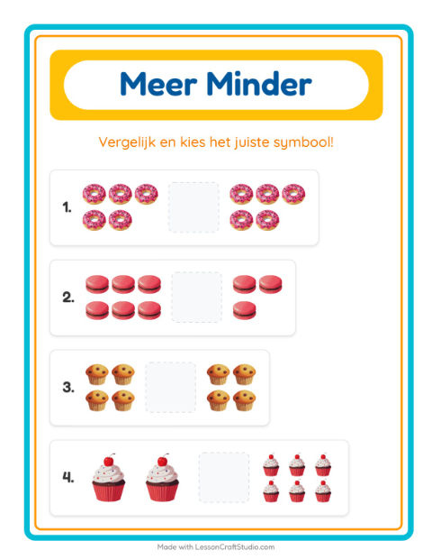Meer en minder – Desserts en snoep
