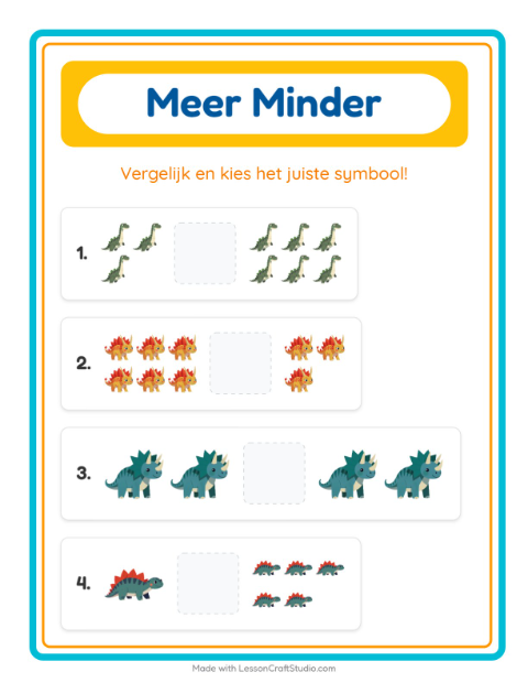 Meer en minder – Dinosaurussen