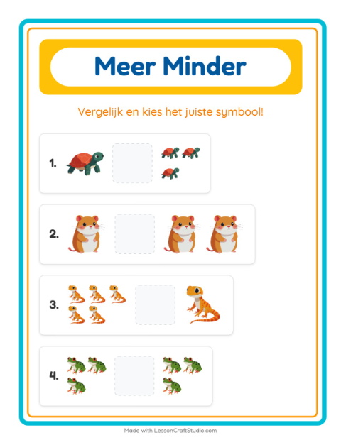 Meer en minder – Huisdieren