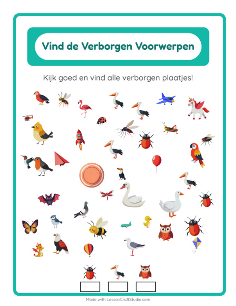 Speur de plaatjes – Dingen die vliegen