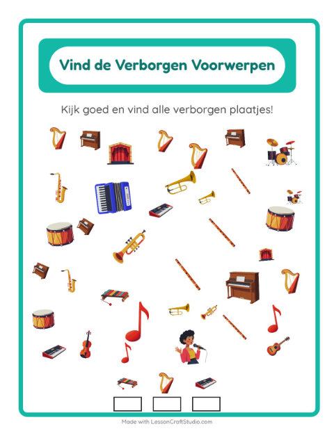 Speur de plaatjes – Muziek