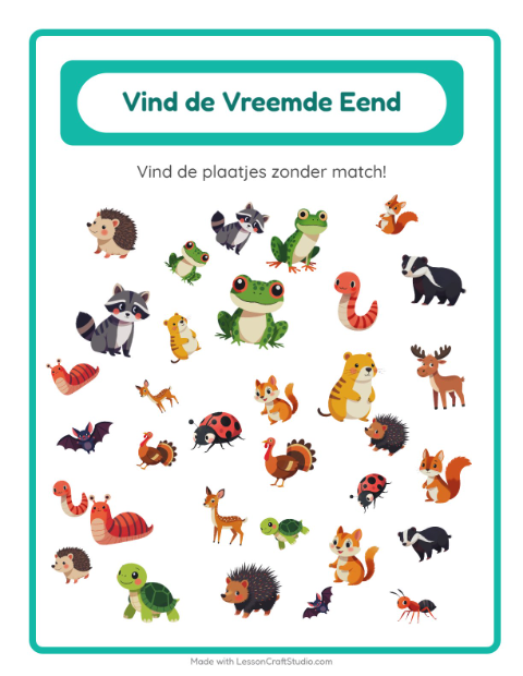 Welke hoort er niet bij – Boswezens
