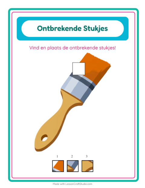 Ontbrekende stukjes – Gereedschap