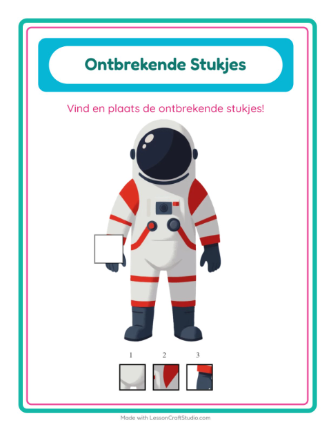 Ontbrekende stukjes – Ruimte
