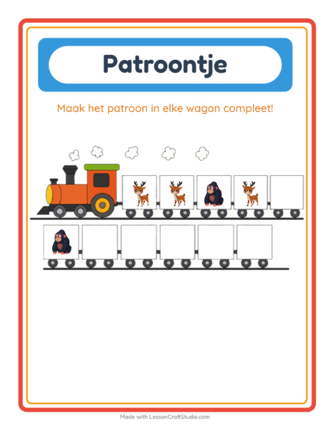 Patroontrein – Dierentuindieren