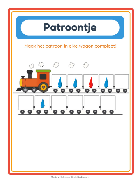 Patroontrein – Kleuren
