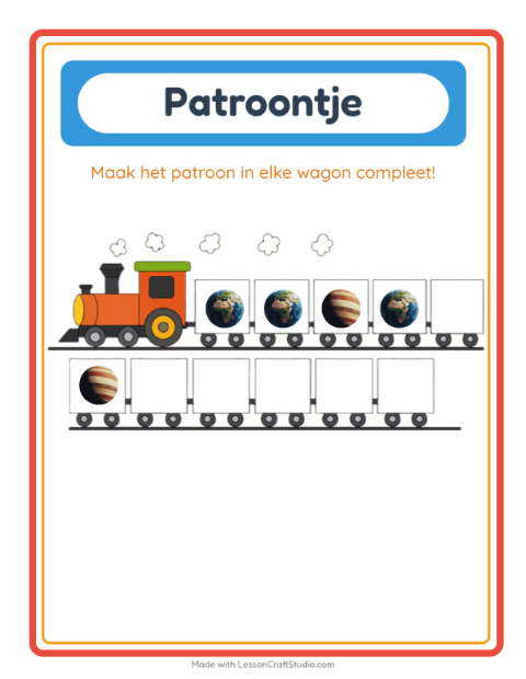 Patroontrein – Ruimte