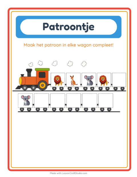 Patroontrein – Dierentuindieren