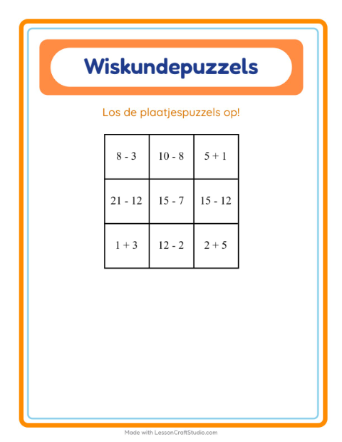 Rekenpuzzel – Diversen