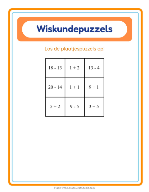 Rekenpuzzel – Muziek