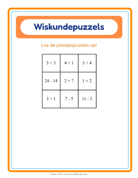 Rekenpuzzel – Oceaanleven