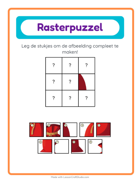 Voorbeeld van het Rooster Koppelen-werkblad met Kerstmis voor kleuterklas