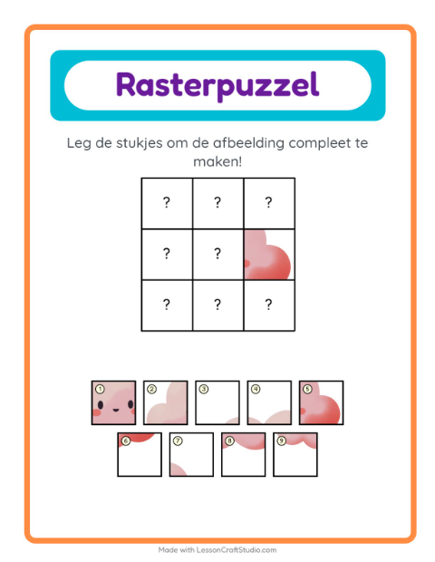 Voorbeeld van het Rooster Koppelen-werkblad met Weer voor kleuterklas
