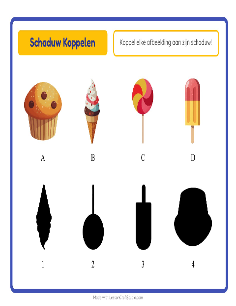 Schaduwspel – Desserts en snoep